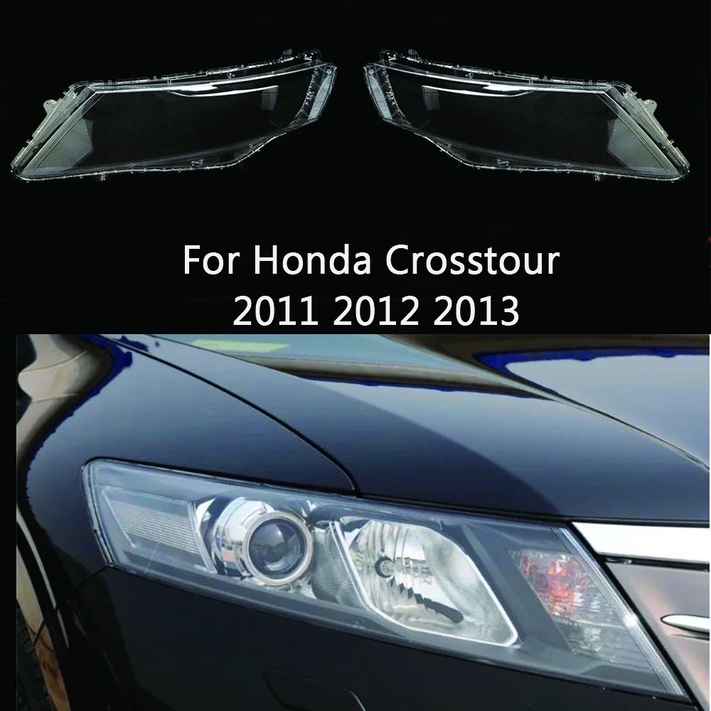 

For Honda Crosstour 2011 2012 2013 Front Headlamp Cover Transparent Mask Lamp Shade Headlight Shell Lens Auto Replacement Parts