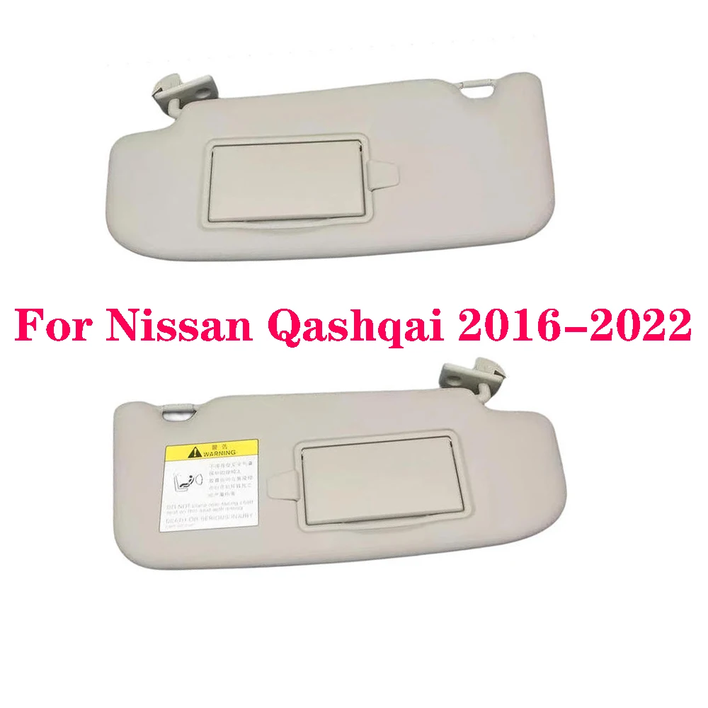 

For Nissan Qashqai 2016-2022 Car visor Interior Sun visor With Mirror Front visor assembly Car accessory