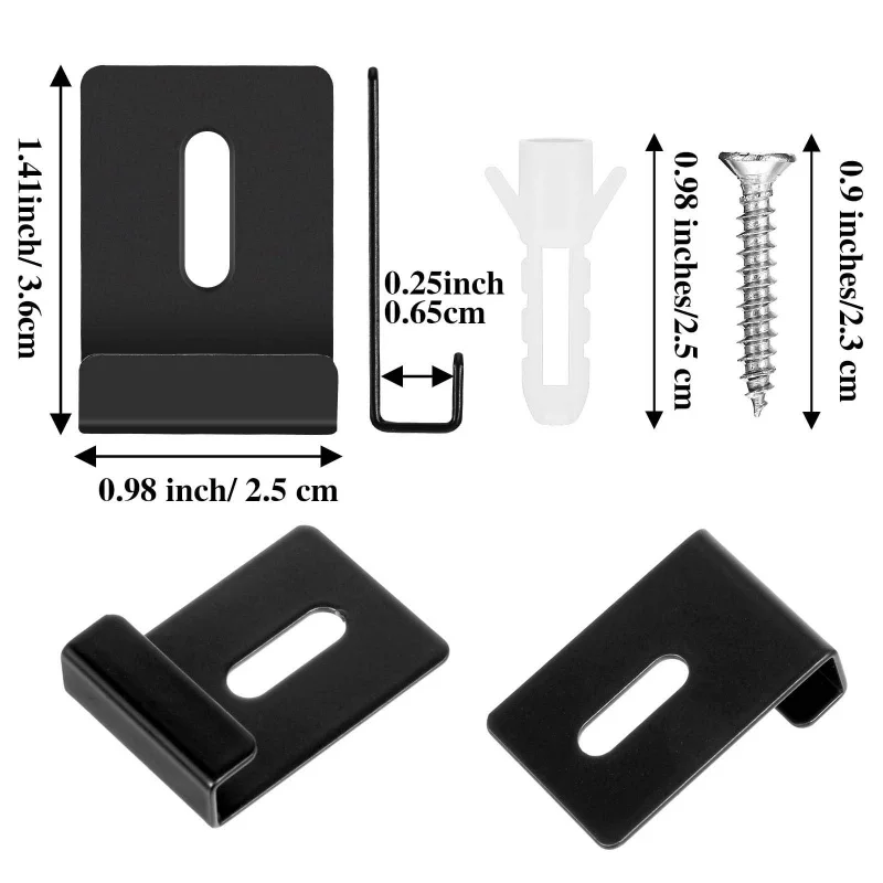 4/6Pcs Stainless Steel Mirror Holders for Wall Mounting Mirror Brackets Mirror Mounting Clips for Frameless Mirror Billboard