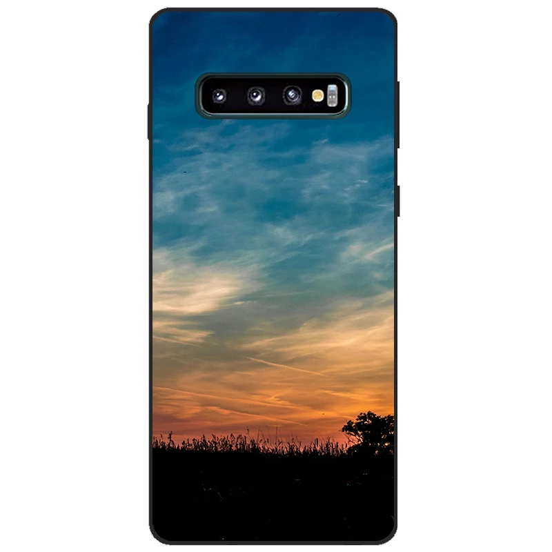 삼성 갤럭시 S10 S10E S 10 s10 플러스 폰 케이스 백 쉘 삼성 S10 플러스 케이스 블랙 범퍼 tpu 소프트 실리콘 커버
