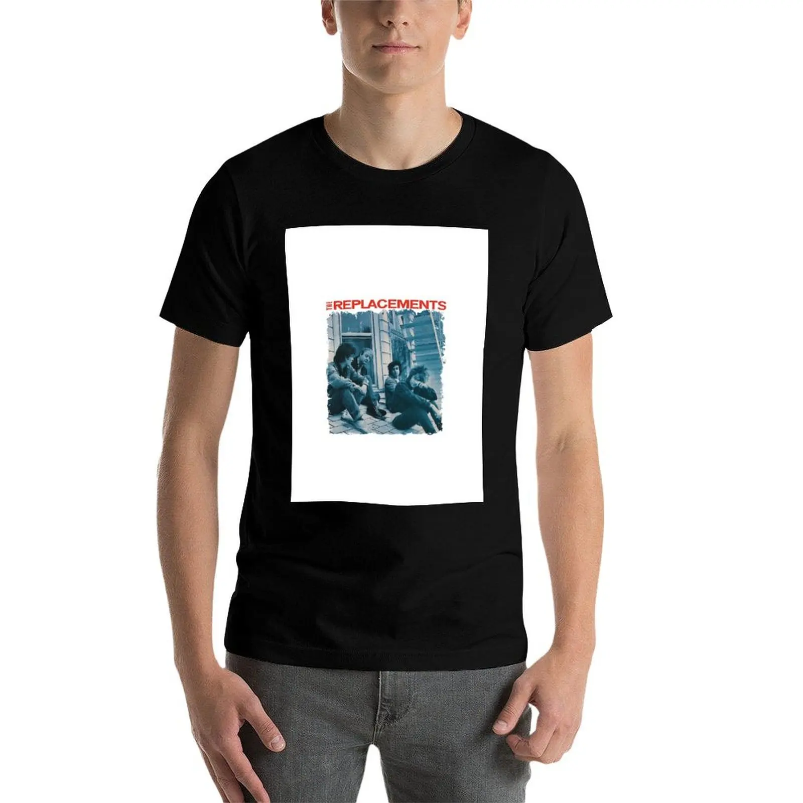 The Replacements - Let It Be T-shirt رجل تي شيرت قطن عالي الجودة مضحك تي شيرت رجل رجل جرافيك تي شيرت تي شيرت