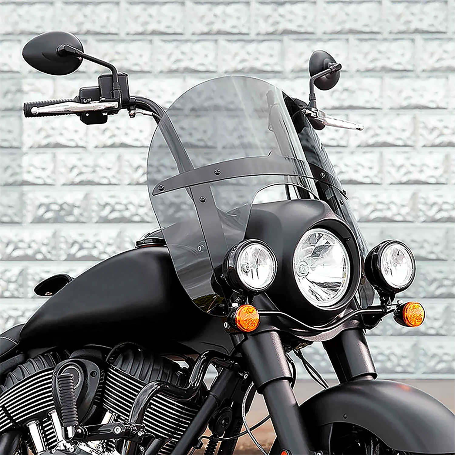 

Panical Quick Release Windshield Windscreen Spoiler Air Deflector For Indian Classic Chief Dark Horse Chief 2014-2023 Motorcycle