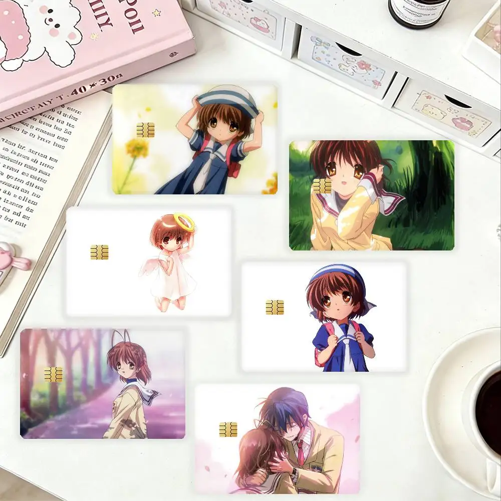 

C-CLANNAD After Story Key Anime HD Waterproof Card Skins Protective Stickers for Credit Bank Game Cards