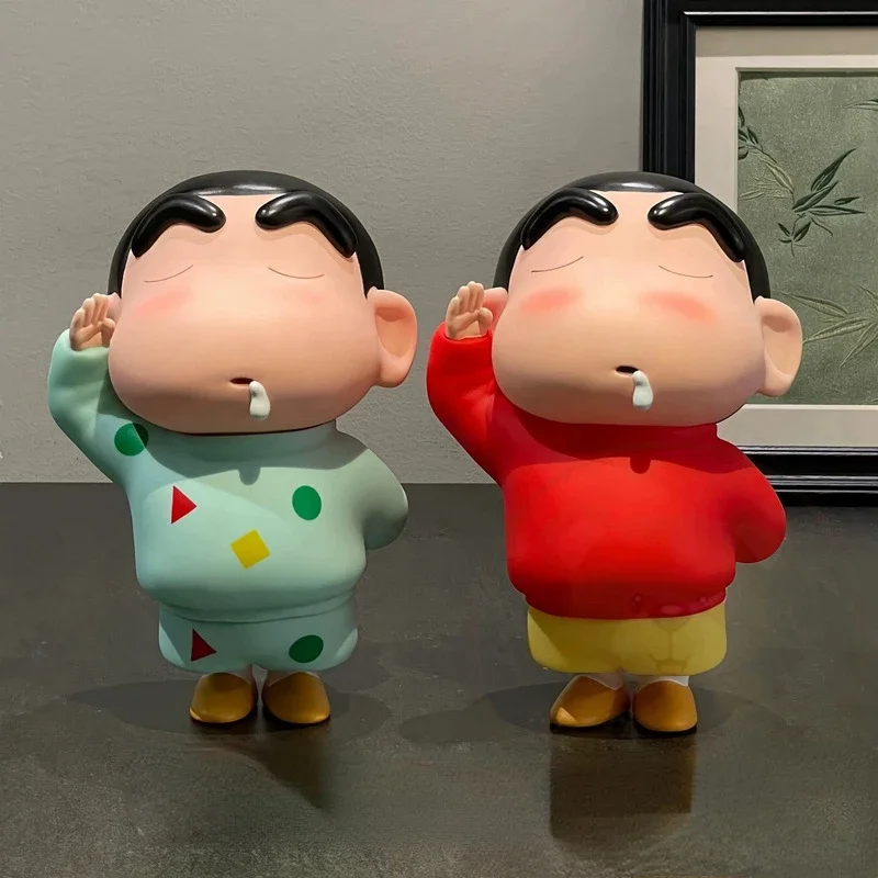 

New Baby Bottle Crayon Shin-chan Hand Figure Cartoon Cute Creative Trendy Doll Model Play Doll Desktop Ornament Birthday Gift