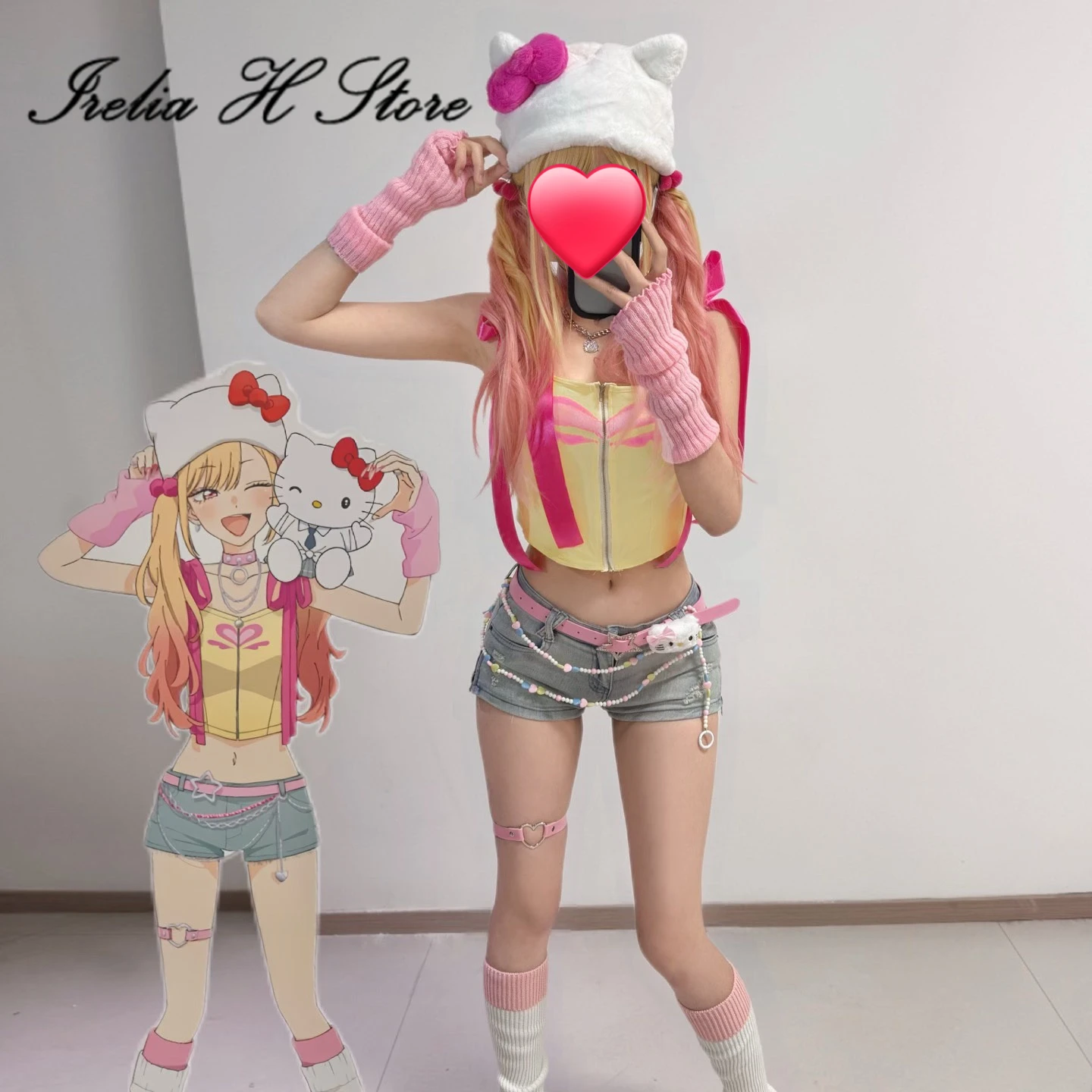 

Irelia H Store My Dress-Up Darling Kitagawa Marin Cosplay Costume fanart