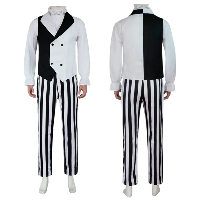 Bungo Stray Dogs Cosplay fantasia com capa e chapéu e luvas para homens, Gogol russa, olho remendo, roupas de festa carnaval do Dia das Bruxas, perucas