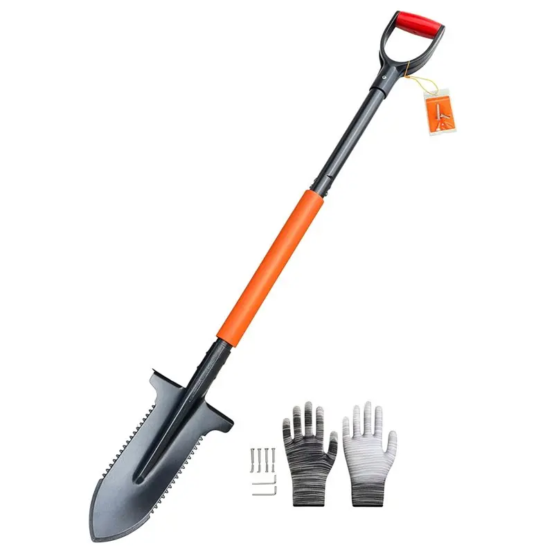 ABMH-Multi-Functional For Garden Shovel, Non-Slip Design, Use For Garden Digging, Detachable Soil Turning Shovel