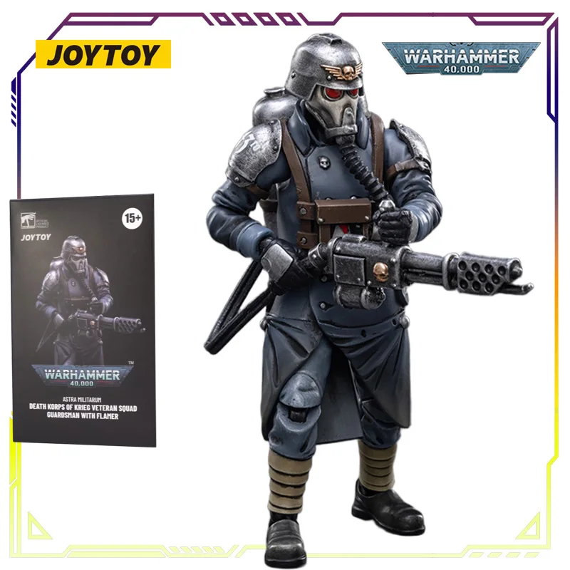 JOYTOY Original Warhammer 40K Series Imperial Mortal Army Veteran Squad Anime Action Figure Model Toys Model Gifts for Boys