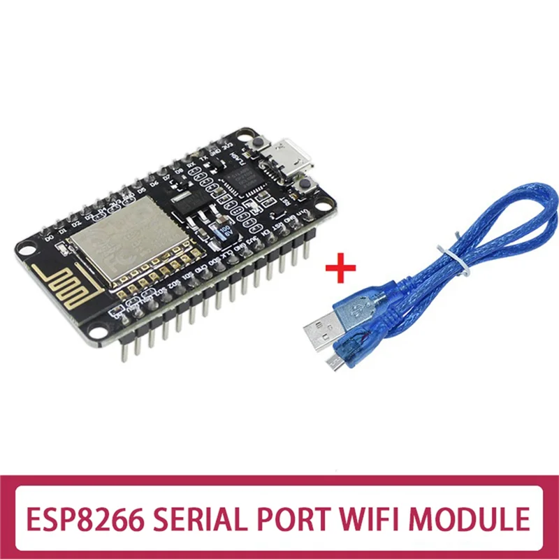 

Макетная плата ESP8266 CP2102 + USB-кабель, ESP-12E MCU ESP8266, Nodecu Lua V3, Интернет вещей, макетная плата Wi-Fi