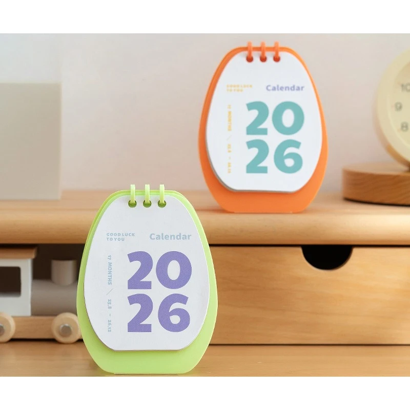 

Happy Nut Fun Coil Calendar 2026 Mini Portable Small Calendar Student Planning Notebook Page-Turning Monthly Calendar