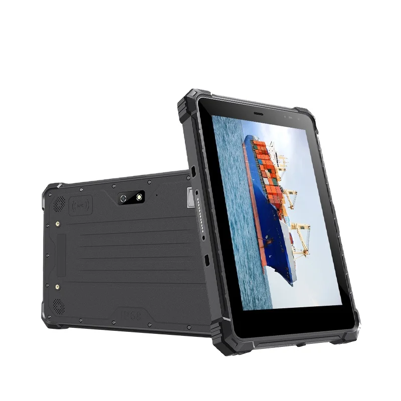 8 Inch Ip68 Waterproof Supports 10000 Mah 10h Android System 4gb ram with 1d 2d Scan Rugged Tablet Pc