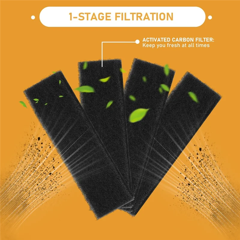 استبدال فلتر الهواء للميكروويف EAS-Carbon لـ Frigidaire OTRFILTER / OTRFILTER1 Pureair Charcoal Carbon 4-Pack