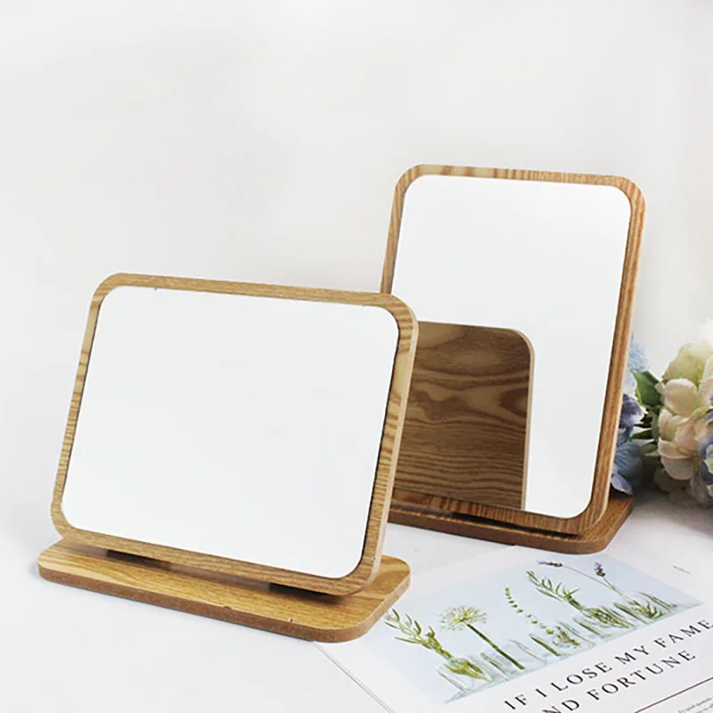 

【НОВЫЙ ГОД 】Туалетное зеркало, деревянное деревенское зеркало с поверхностью, настольная подставка, дорожное зеркало, складной туалетный столик, регулируемый для спальни