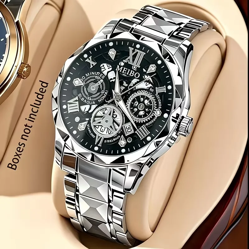 ラグジュアリースケルトンダイアルメンズビジネスウォッチ ステ - Luxury Watch Under 20000 のレビューと価格