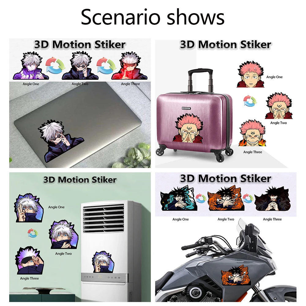 Oshi No Ko Hoshino Ai Anime 3D Motion Stickers Game Peeker Self-adhesive Decals for Cars,Motorcycles,ipad,Refrigerator,Etc.