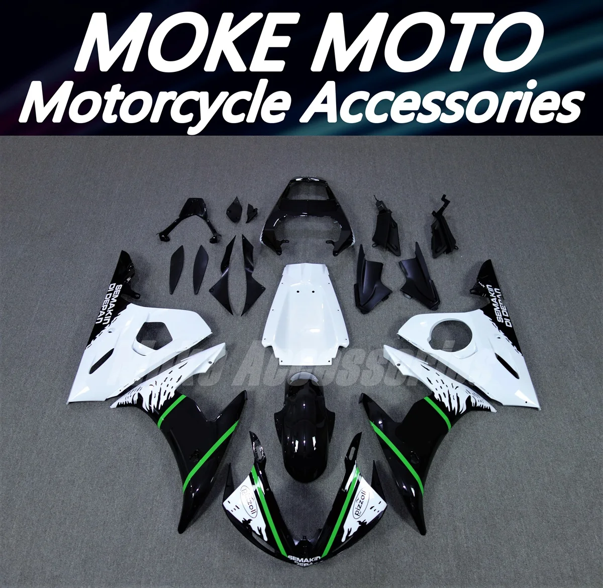 

Motorcycle Fairings Kit Fit For Yzf R6 2003 2004 2005 Bodywork Set High Quality Abs Injection White Black Green