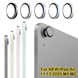 Bilashmart BackShell Apple IPad Air 11 13 Inch M3 M2 2025 2024 Metal Camera Lens Cap Protectors IPad A16 11th 10th Gen Camera Ring Glass