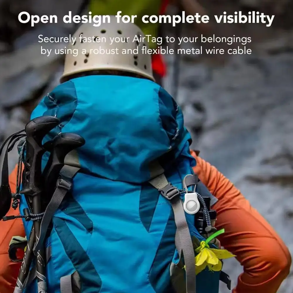 Anti-Verloren Apparaat Beschermhoes Airtag Case Voor Apple Tracker Airtag Waterdicht Dompelbaar Beschermend Omhulsel Draad U9s0