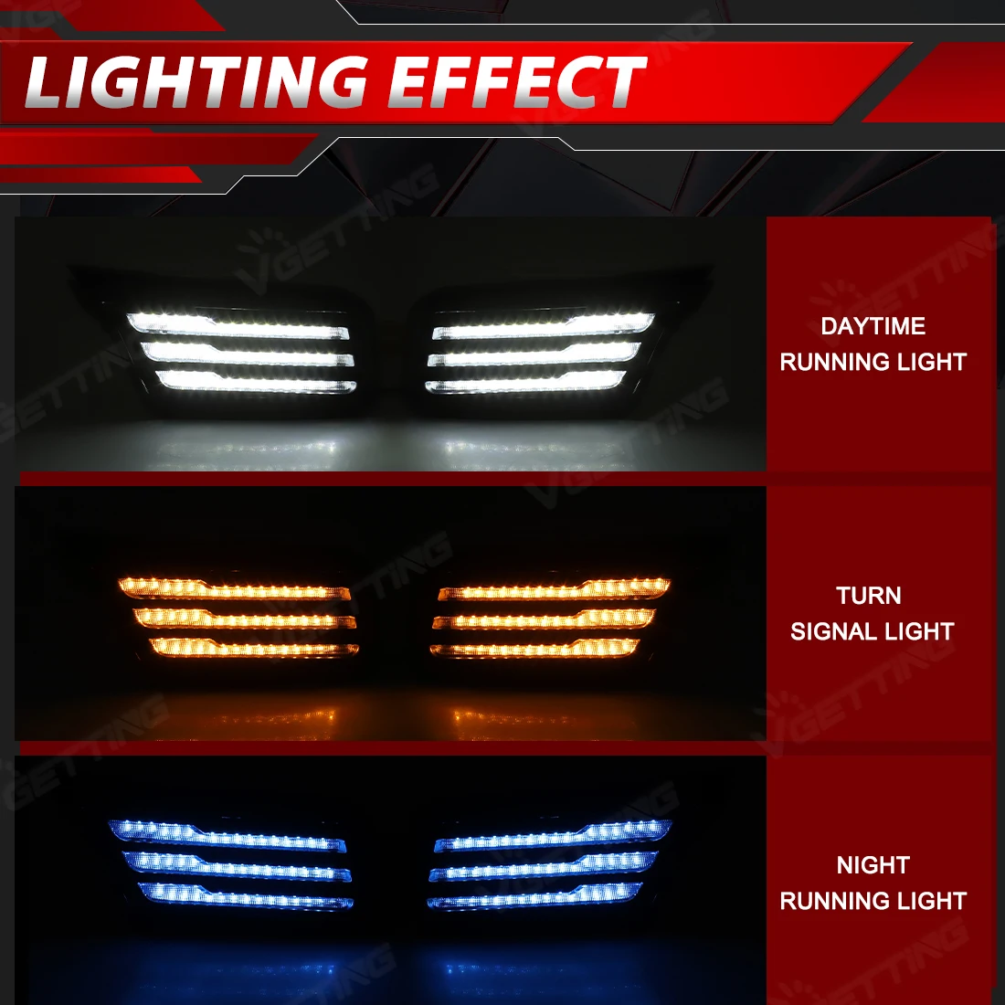 

Car Daytime Running Light For Toyota RAV4 Woodland 2026-up Yellow Turn Signal Lamp White DRL Blue Night Light Accessories 12V