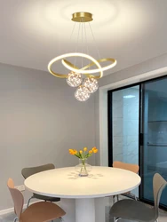 Modern LED Chandeliers for Living Room Bedroom Dining Room Kitchen Hanging Pendant Lighting Indoor Golden Chandelier Home Lights