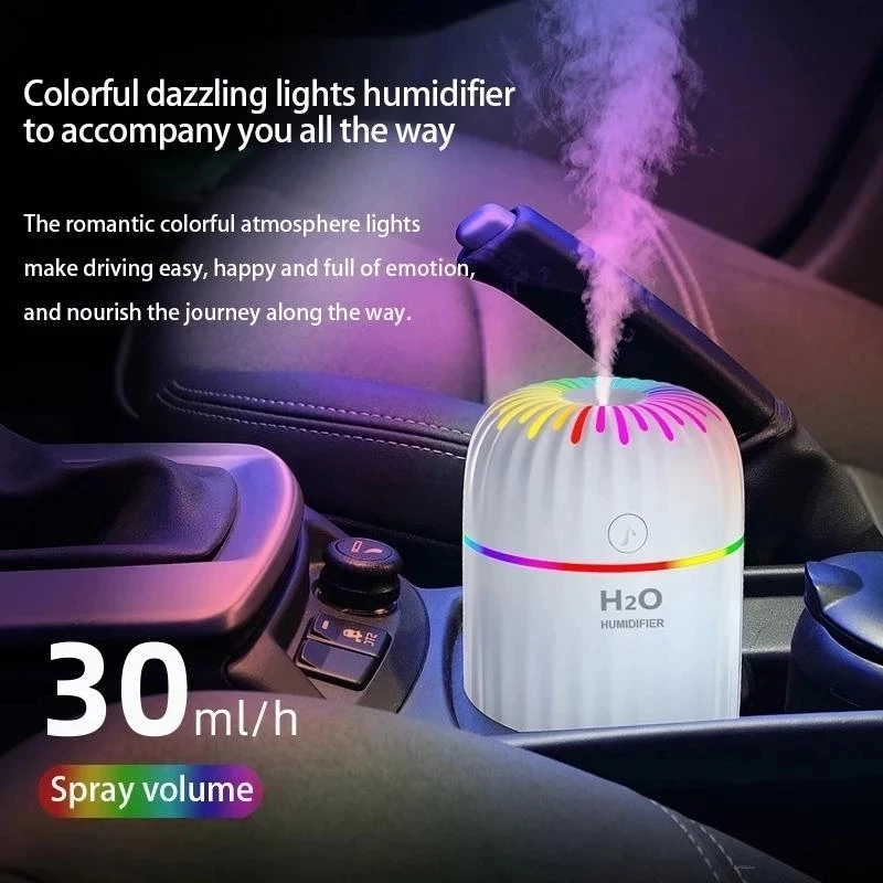 300ML Mini sypialnia Ultransonic nawilżacz powietrza aromatyczny parownik samochodowy Usb Humidificador zapach zapach rozpylacz zapachów Mist Maker