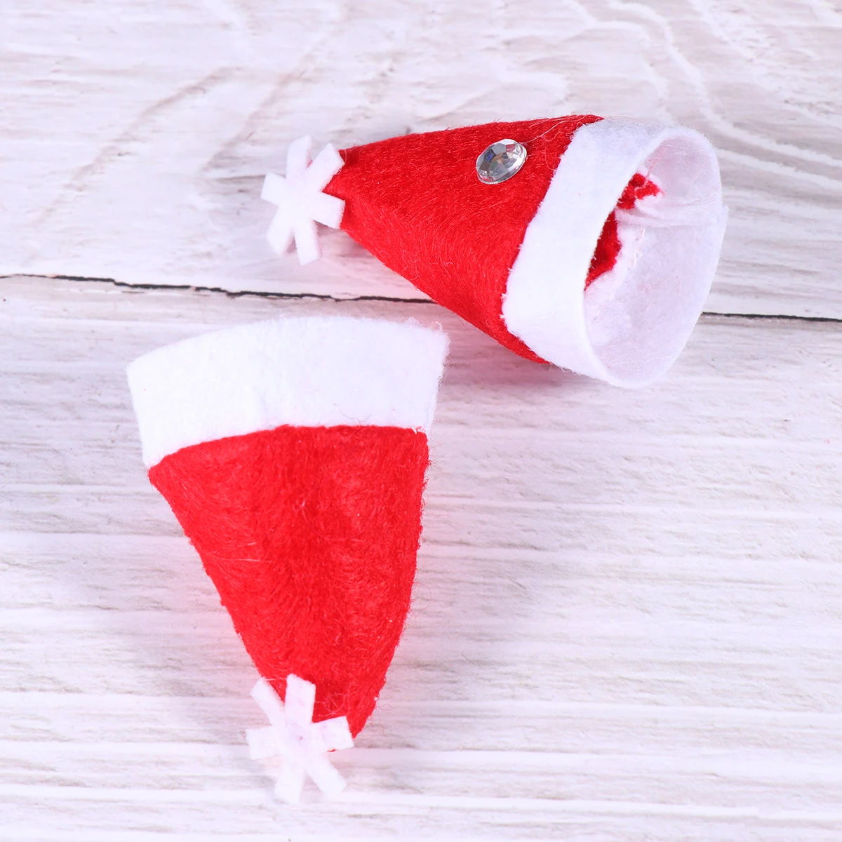 

12 Pcs Christmas Hat Candy Mini Cap Craft Hats Dining Table Decorations Lollipop