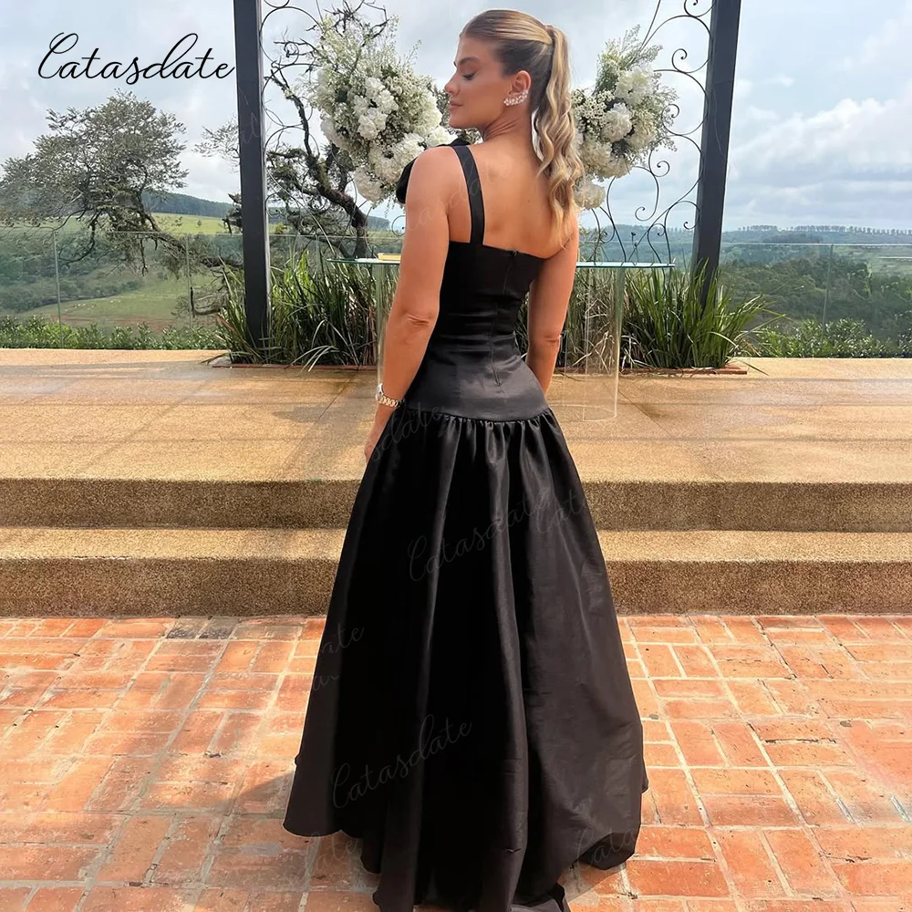 Catasdate linia suknia wieczorowa jedno ramię sukienki imprezowe sukienka na specjalne okazje dla kobiet Vestidos de fiesta dostosowane