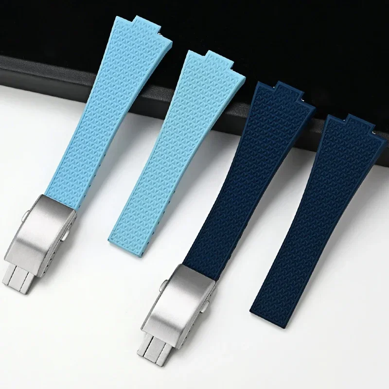 ยาง Fluoro สําหรับ Tissot PRX Series 35 มม.40 มม.หัวเข็มขัด FKM กีฬากันน้ํา QUICK RELEASE เปลี่ยนนาฬิกา 11 12 มม.