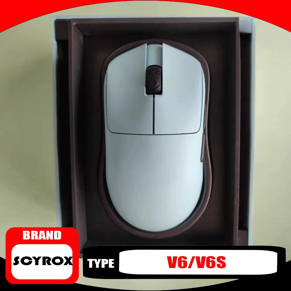 SCYROX V6 V6s Wireless Gaming Mouse PAW NEXT I/3950 Lightweight Nordic 52840/54L15 50000DPI 880IPS Web Driver 8K Dongle