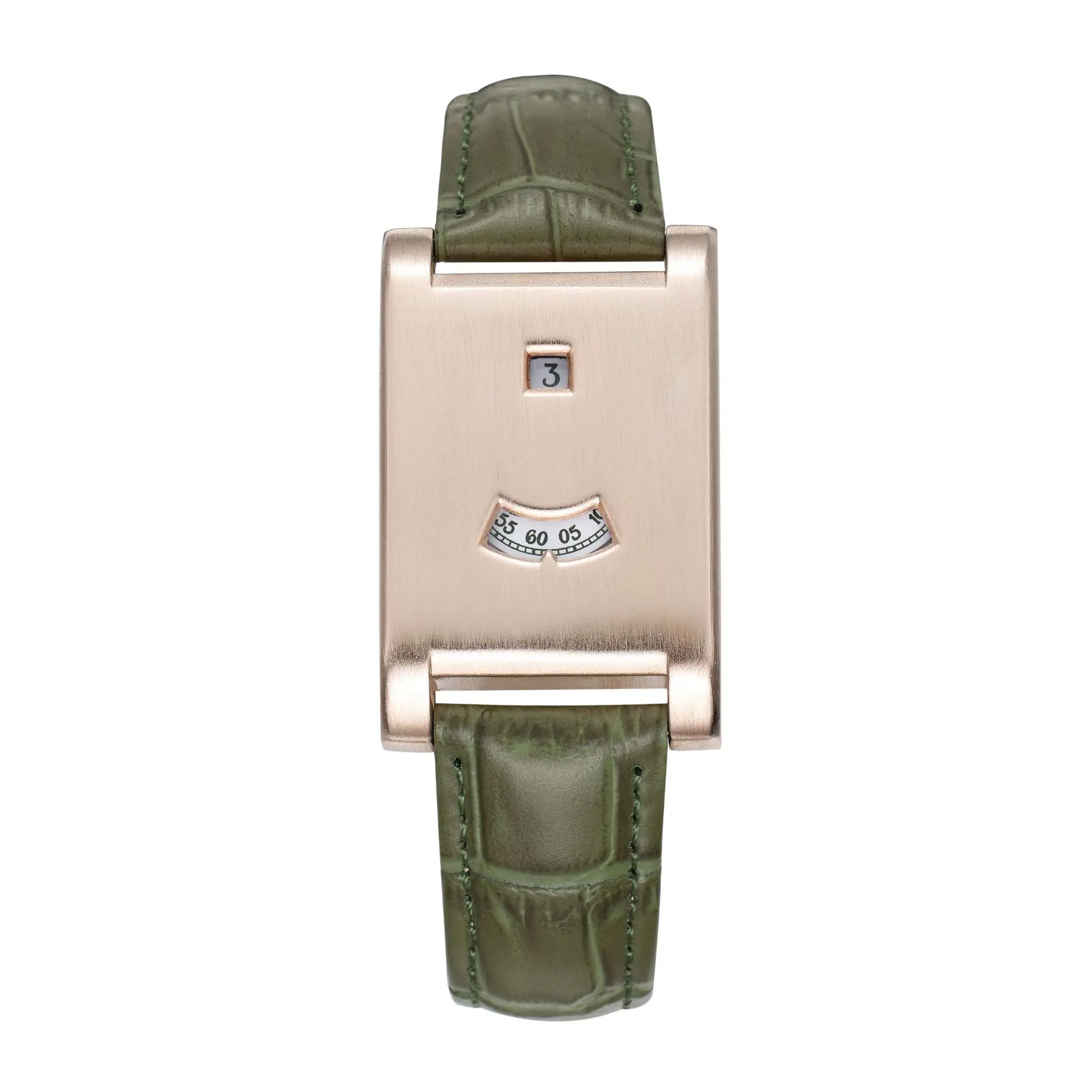 Minimal Square Wooden Watch New Couple Fashion Smooth Square Shell Soft Leather Pin Buckle Waterproof Wristwatch view 3