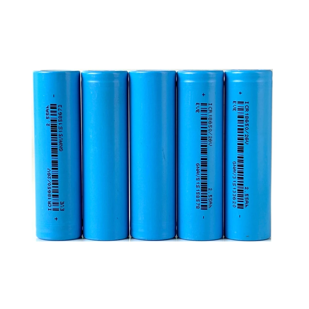 10-100 stücke Original EVE 26 V ICR 18650 2550 mAh CDR 7,5 A 3,6 V Batterie Große kapazität 5C power Lithium-batterie Für Taschenlampe
