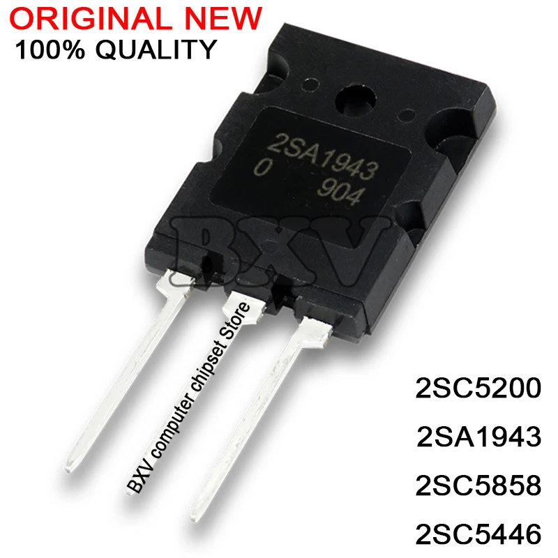 5PCS 2SC5200 TO-3P C5200 TO-3PL 5200 2SA1943 A1943 2SC5858 C5858 2SC5446 C5446 New