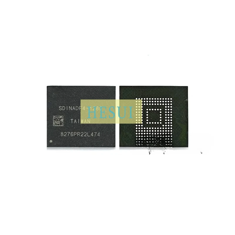 مستعمل وغير جديد وأرسل بعد قياس جزيئات ذاكرة فلاش SDINADF4-128G الإصدار 5.1، الحياة 0-10