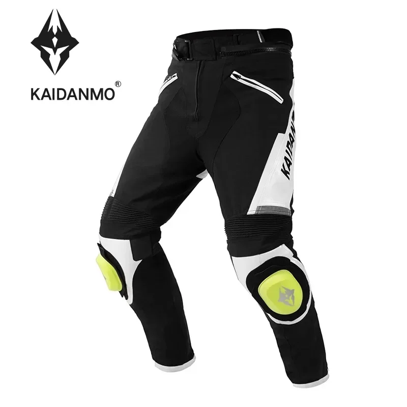 KAIDANMO Motorcycle Pants P-01 Men's Women Pants Racing Four Season Style Microfiber Waterproof Detachable Thermal Liner