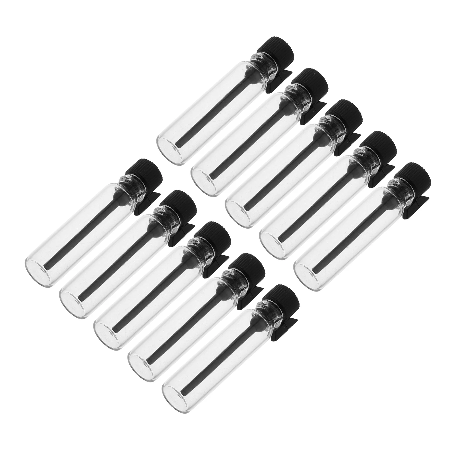 

10Pcs Glass Perfume Sample Bottles Mini Travel Size Oil Empty Essential Oil Vials Leakproof Fragrance Containers for Makeup and