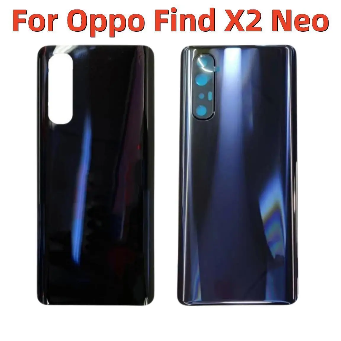 Original Back Glass For Oppo Find X2 Neo CPH2009 Battery Back Cover Panel Rear Door Housing Case with logo