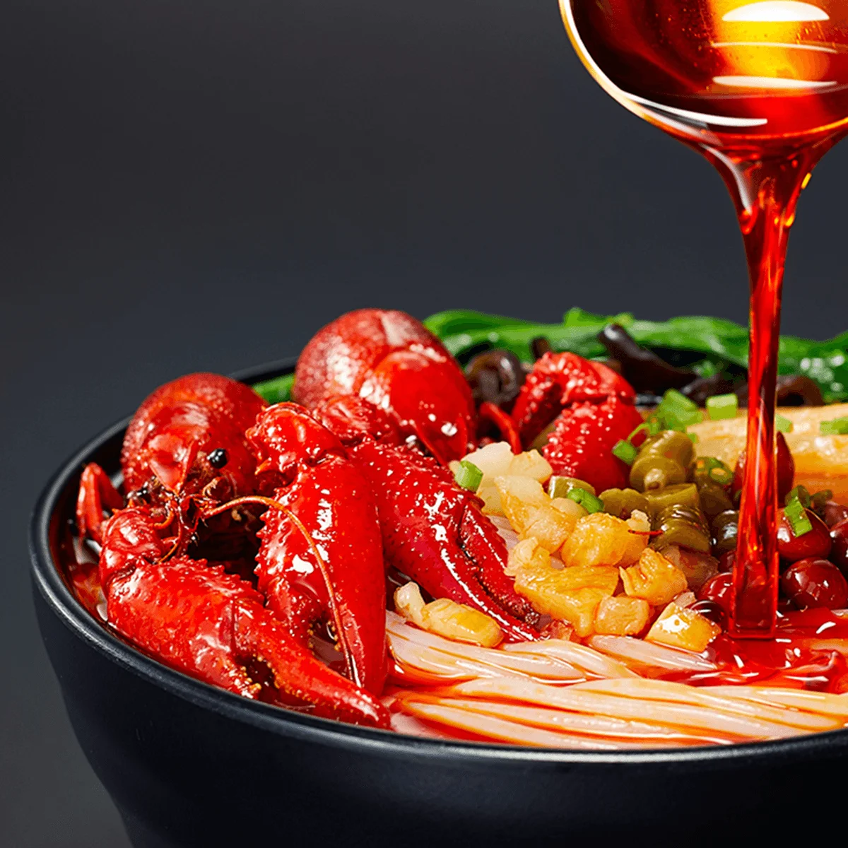 [5 Packs] HAOHUANLUO Snail Noodles - Crayfish Flavor - 320g Each - Authentic Export Version