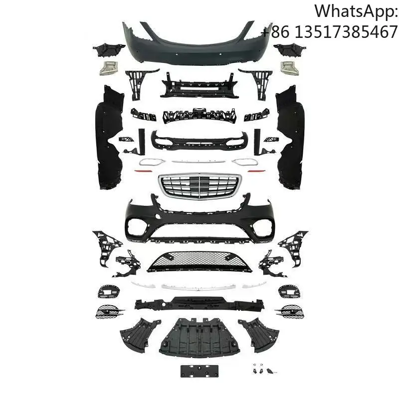 

Conversion Kit for Mercedes Benz S Class W222 Model Upgrade to S450 Accessories Front Rear Bumper Grill