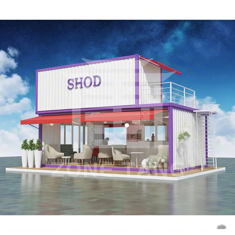 Casa de cabina prefabricada, Color personalizado, marco pequeño para el hogar, estructura de acero, contenedor de casa prefabricante, respetuoso con el medio ambiente
