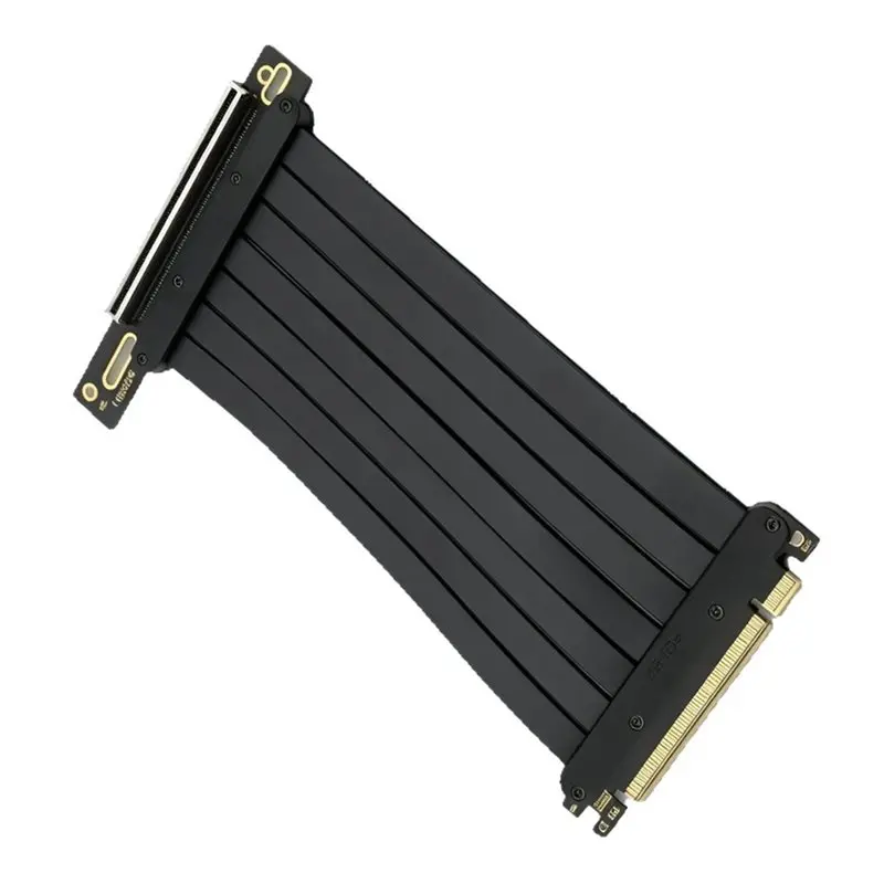 ABIJ-PCIE 5.0 X16 GPU Extension Cable 90 Degree Bend- High-Speed External Graphics Card Adapter 200MM Length