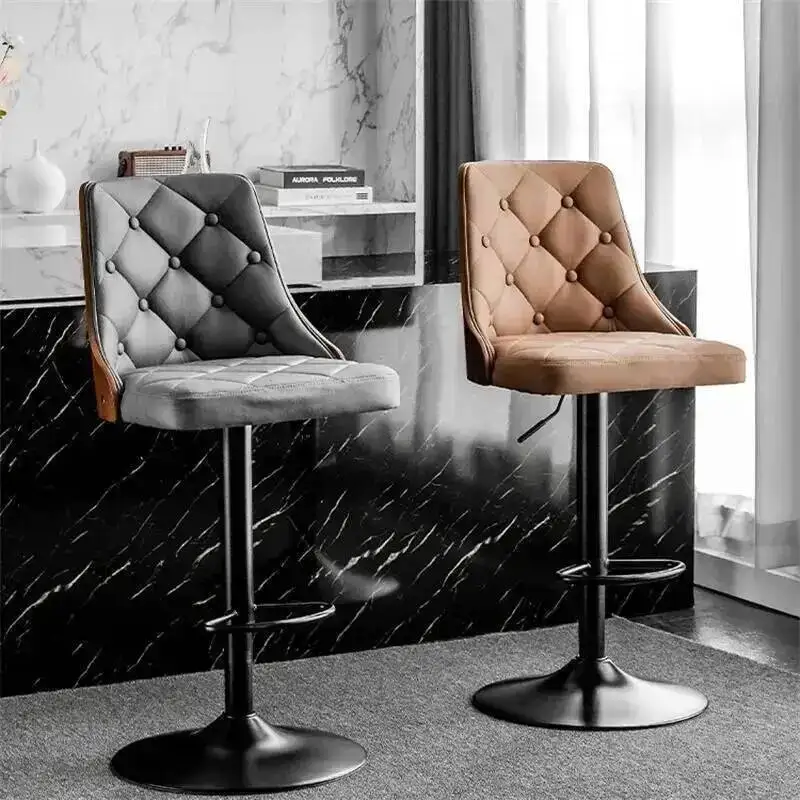 

Современные стулья Дизайнерский бар соответствует эргономике для стульев для гостиной. Роскошные барные стулья, кухня, высокий бар Nordic Kruken