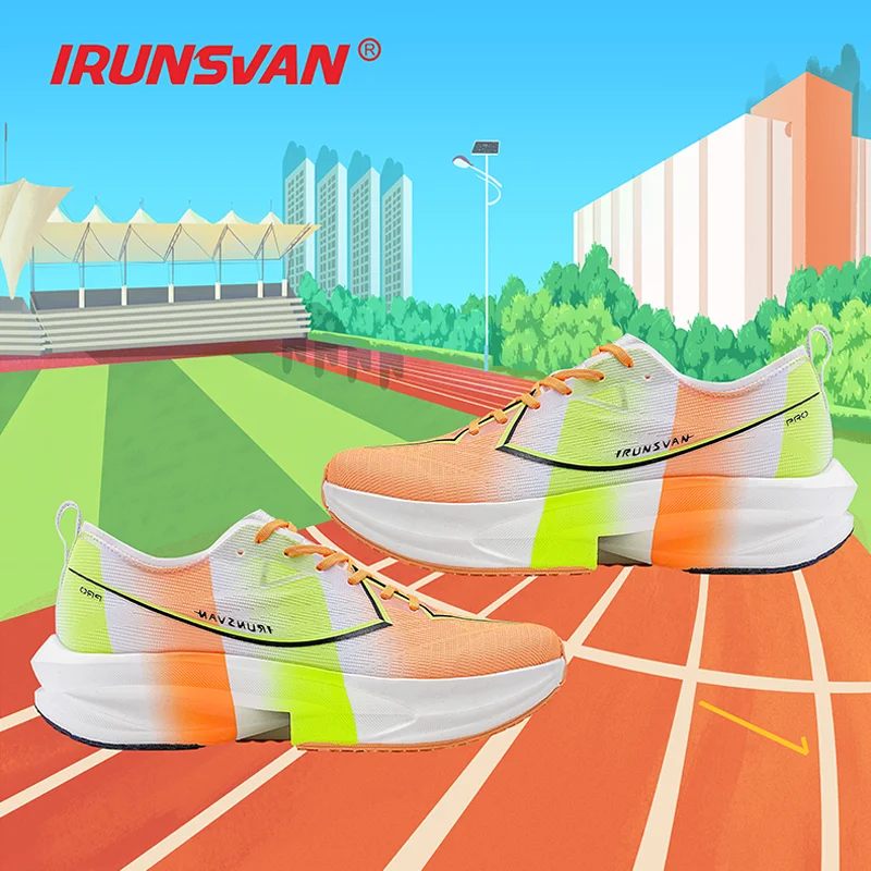 

IRUNSVAN Fast 5.0 Pro Carbon Plate Marathon Beginner Racing Wear resistant Running Shoes Anti slip Sports Shoes for Men