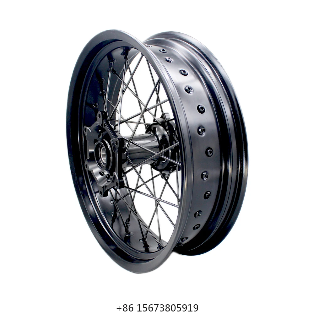 Motorcycle CNC Hub  17 Aluminum Alloy Rim Supermoto Wheels Super Motard Wheel Rims EXC 250 350 450 2003-2023