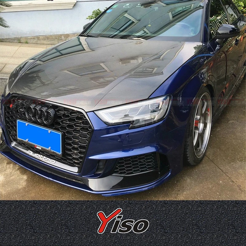 

Suitable for Audi S3 Engine Cover Modified encirclement RS3 Carbon fiber hood Carbon fiber audi retrofit S3 original model cover
