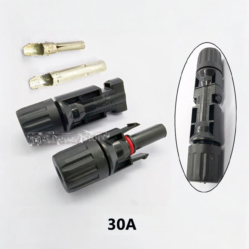 1/2/5Sets Photovoltaic Connector Solar Panel Photovoltaic Connection Line Connector Waterproof Adapter PC Material