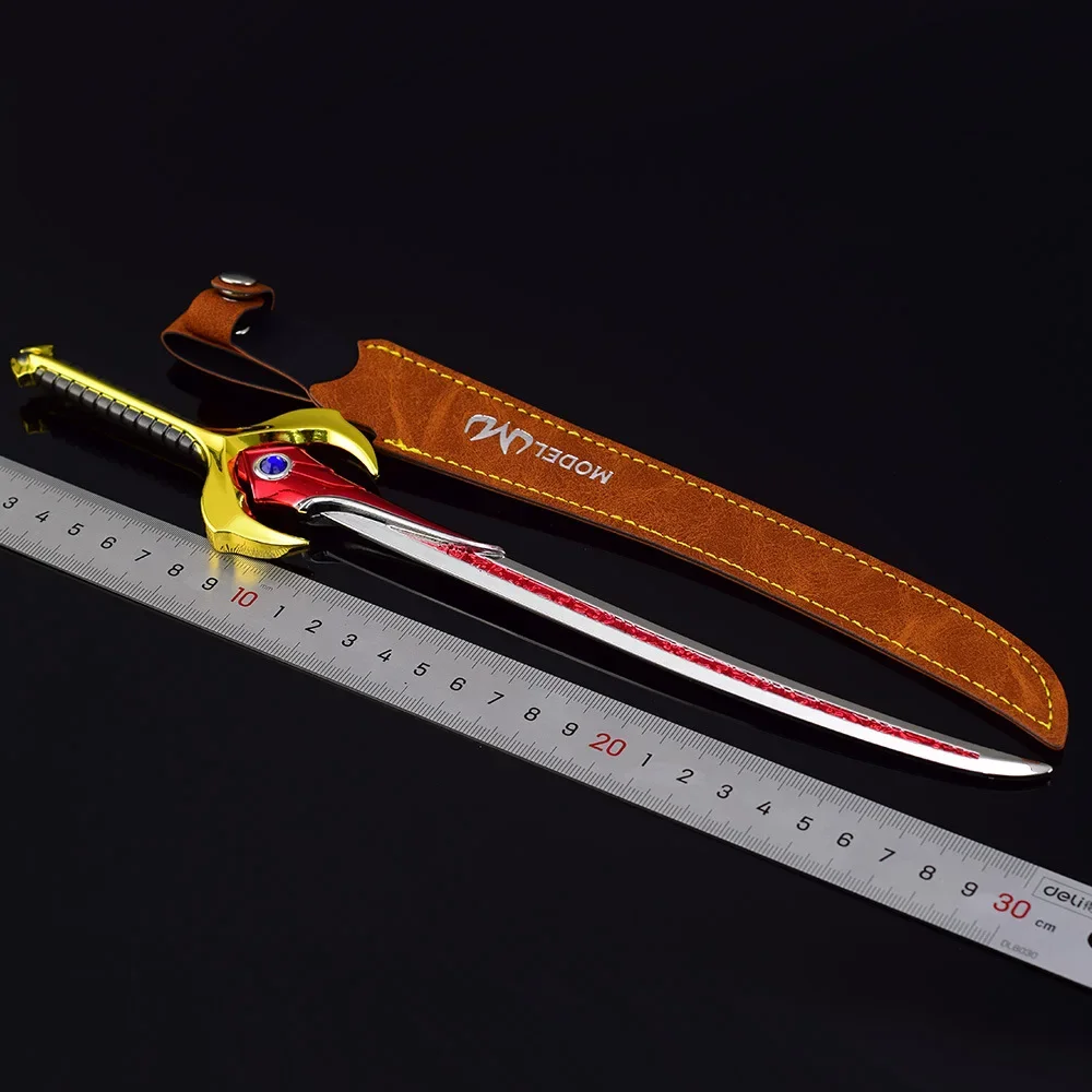Superhero Rider Weapon Agit Flame Saber Sword Movies TV Game Peripheral 30cm Metal Samurai Sword Weapon Model Gifts Toys Boys
