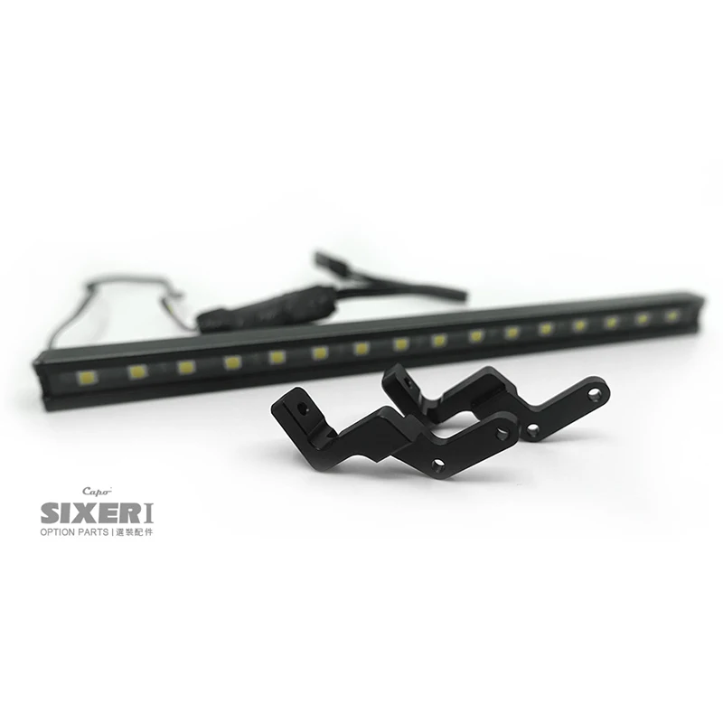 Capo แถบไฟ LED โลหะล่าง1/6 SIXER1รถตีนตะขาบซามูไร TH16506อุปกรณ์แต่งรถ RC