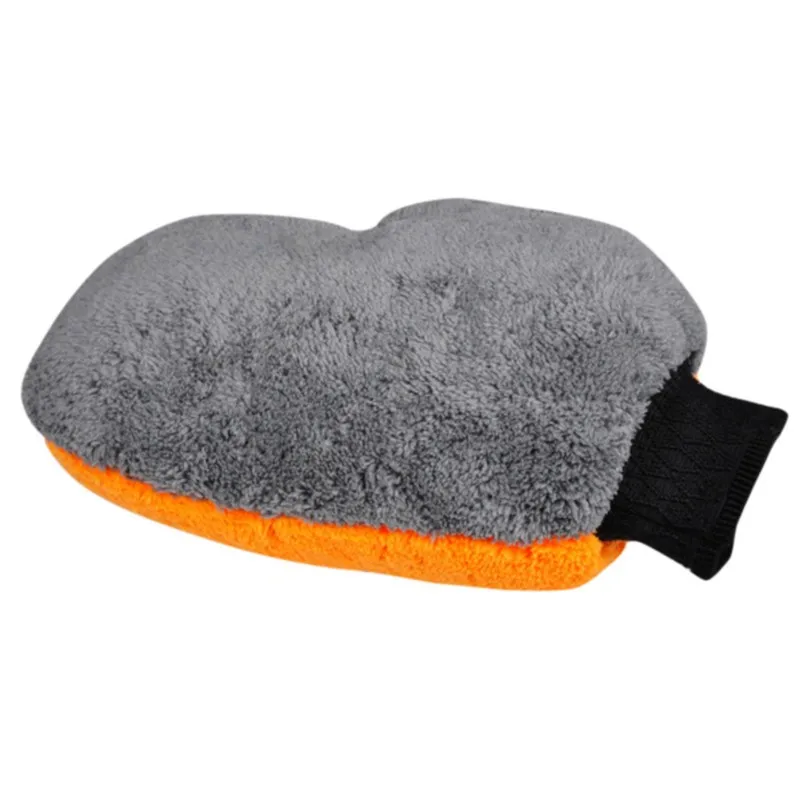 

Многофункциональные перчатки для мытья автомобиля, перчатки для чистки дома, медвежья лапа, большой палец, двусторонние коралловые флисовые средства для чистки автомобиля