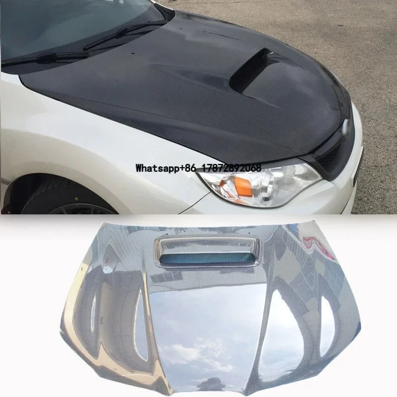 

Lingfeng New High Quality Carbon Fiber Black Bolt-On Vertical Billet Hood for Impreza 9th 2005-2007 WRX Vented Bonnet