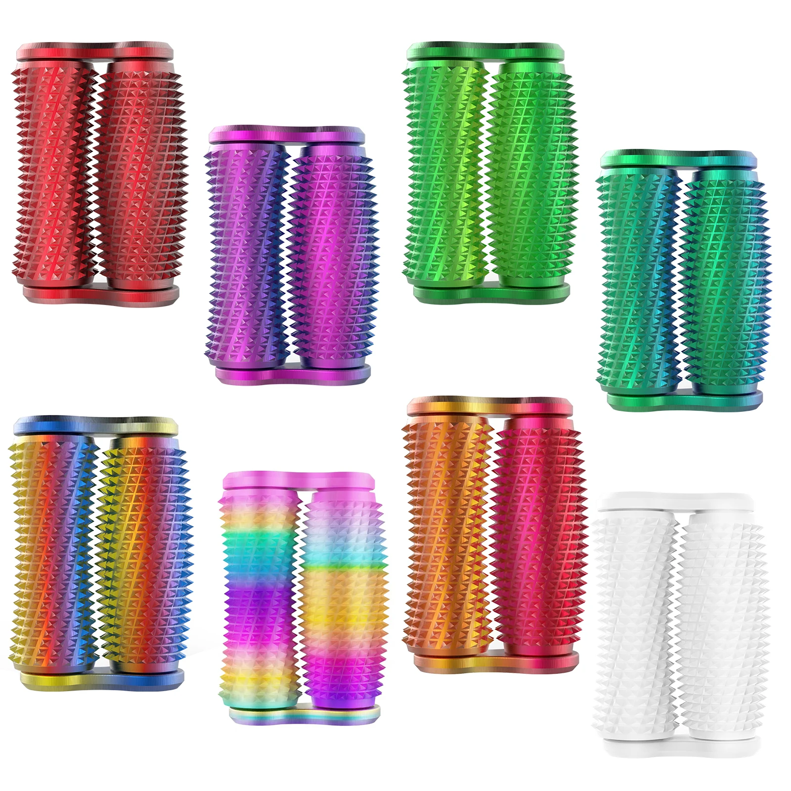 3D Printed Hand Massage Roller Toy Roller Spiky Grippie Anxiety Relief Decompression Fidget Toy Portable Hand Relaxation Tool